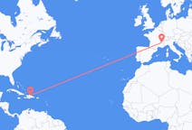 出发地 多米尼加共和国出发地 聖地牙哥目的地 法国格勒诺布尔的航班