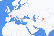 Flyrejser fra Dusjanbe, Tadsjikistan til Carcassonne, Frankrig