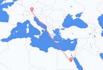Flyg från Luxor, Egypten till Innsbruck, Österrike