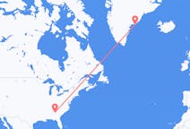 Flyg från Atlanta, USA till Kulusuk, Grönland