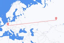 Fly fra Krasnojarsk til Frankfurt