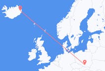Flights from from Egilsstaðir to Krakow