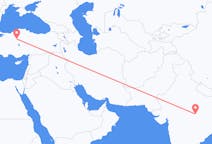 Flyg från Jabalpur, Indien till Ankara, Turkiet