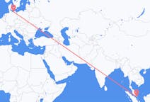 Flyrejser fra Singapore, Singapore til Rostock, Tyskland
