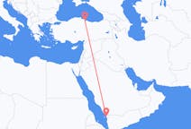 Flights from Jizan, Saudi Arabia to Samsun, Turkey