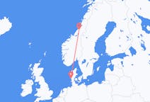 Flights from Namsos, Norway to Esbjerg, Denmark