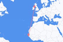 Vluchten van Cap Plinten, Senegal naar Dublin, Ierland