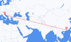 Flyrejser fra Huizhou, Kina til Ancona, Italien