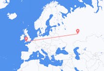 Flights from Nizhnekamsk, Russia to Exeter, the United Kingdom