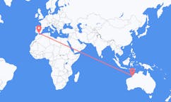オーストラリア、 ブルームから、オーストラリア、マラガ行き行きのフライト