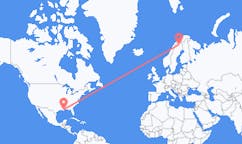 Flyreiser fra New Orleans, USA til Kiruna, Sverige