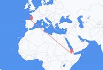 出发地 埃塞俄比亚塞梅拉目的地 西班牙维多利亚的航班