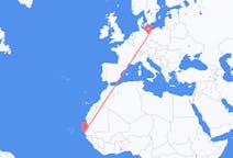 Flyg från Dakar till Berlin, Maryland