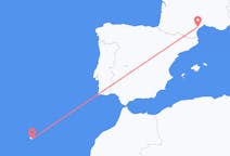 Vluchten van Funchal, Portugal naar Aspiran, Frankrijk