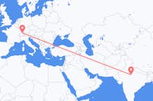 Flights from Gwalior to Zurich
