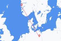 Flyg från Bergen, Norge till Berlin, Maryland, Tyskland