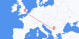 Flights from Kosovo to the United Kingdom