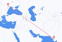 Vluchten van Kandla, India naar Chisinau, Moldavië