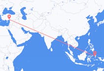 Flyg från Ternate City, Indonesien till Adana, Turkiet
