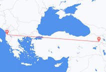 Vluchten van Iğdır, Turkije naar Tirana, Albanië