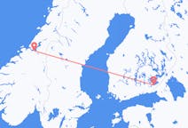 Flyg från Villmanstrand till Trondheim
