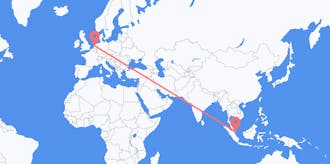 Flyrejser fra Singapore til Holland