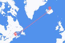 Vols de Fredericton, le Canada pour Akureyri, Islande
