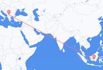 Flyreiser fra Palangka Raya, til Skopje