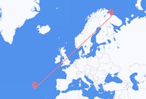 Fly fra Murmansk til Ponta Delgada