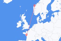 Flights from Sandane, Norway to La Rochelle, France