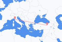 出发地 土耳其出发地 埃尔津詹目的地 意大利比萨的航班