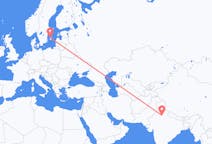 Flyreiser fra New Delhi, India til Visby, Sverige