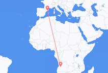 Flyg från Huambo, Angola till Barcelona, Spanien
