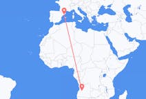 Flyrejser fra Huambo, Angola til Barcelona, Spanien