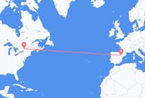 Flyrejser fra Ottawa, Canada til Zaragoza, Spanien