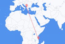Flyreiser fra Mtwara, Tanzania til Tirana, Albania
