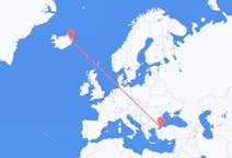 아이슬란드 에질스타디르에서 출발해 터키 이스탄불로(으)로 가는 항공편