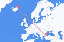 出发地 冰岛出发地 埃伊尔斯塔济目的地 土耳其伊斯坦布尔的航班