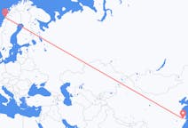 Flyrejser fra Hangzhou, Kina til Bodø, Norge