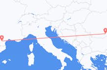 Flyrejser fra Carcassonne, Frankrig til Bukarest, Rumænien