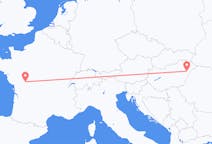 Flyreiser fra Debrecen, Ungarn til Poitiers, Frankrike