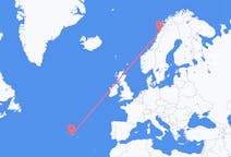 Flights from Pico Island, Portugal to Bodø, Norway