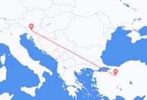 出发地 土耳其出发地 埃斯基谢希尔目的地 斯洛文尼亚卢布尔雅那的航班