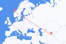 Vluchten van Doesjanbe naar Molde