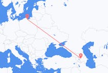 Flyreiser fra Gandsja, Aserbajdsjan til Gdańsk, Polen