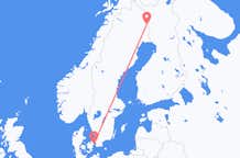 Vols de Pajala, Suède pour Copenhague, Danemark