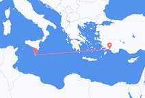 Vluchten van Malta, Malta naar Dalaman, Turkije