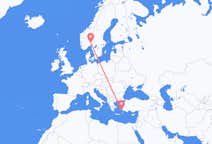 出发地 希腊出发地 卡林诺斯岛目的地 挪威奥斯陆的航班