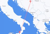 Flyreiser fra Tuzla, Bosnia-Hercegovina til Reggio di Calabria, Italia