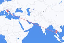 Flyrejser fra Nakhon Si Thammarat-provinsen, Thailand til Napoli, Italien